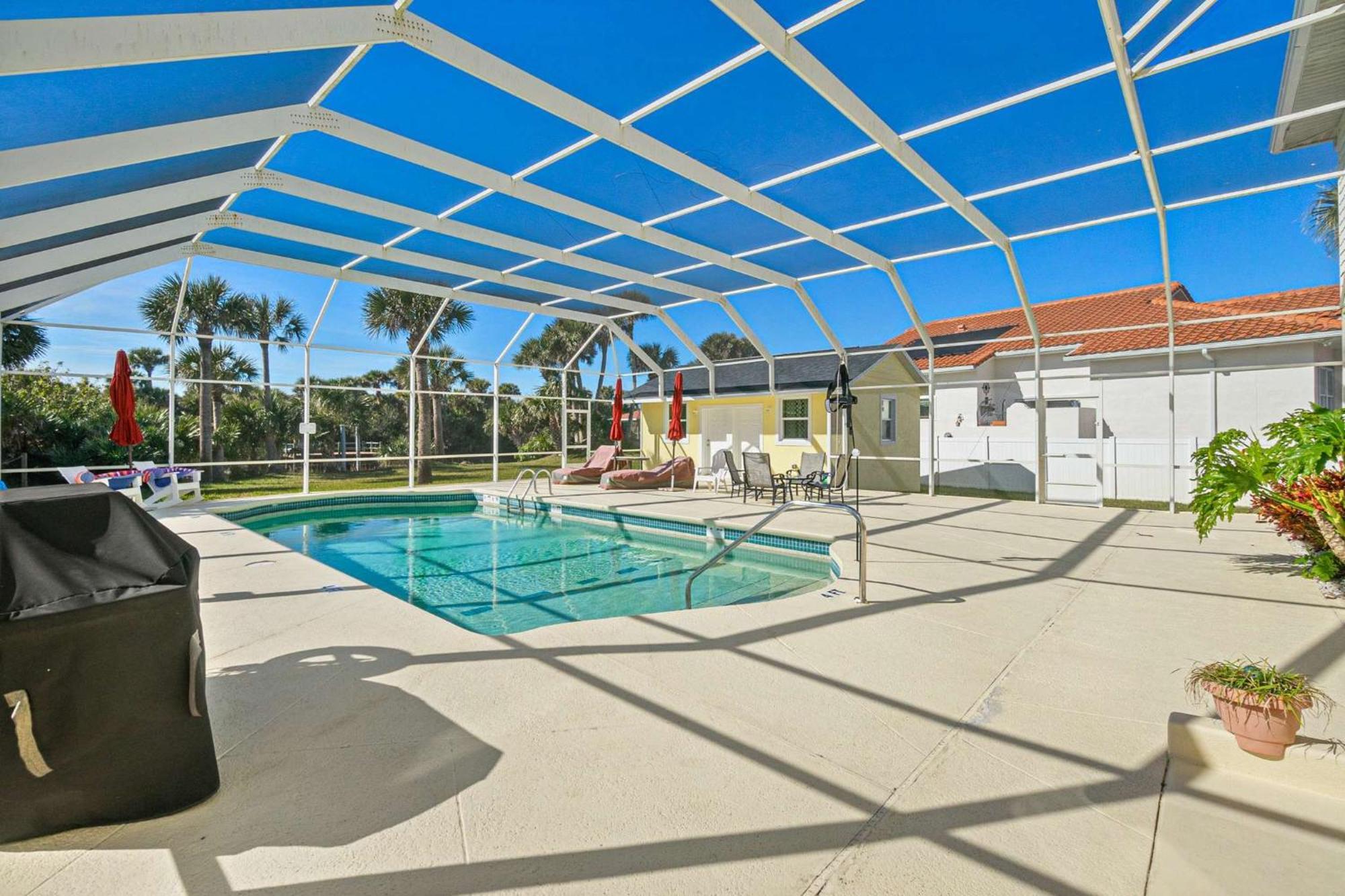 Flagler Beach Bed And Breakfast Pool Jaccuzzi Suite Exteriör bild