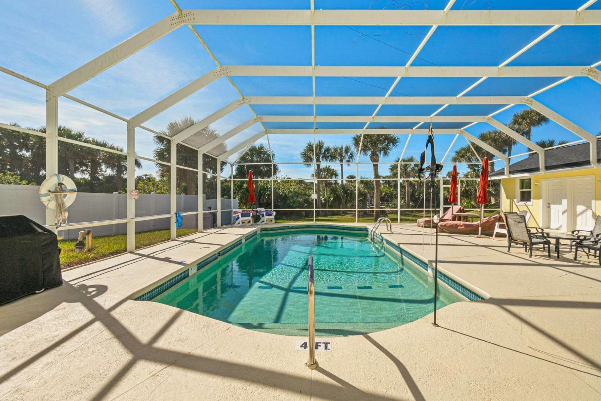 Flagler Beach Bed And Breakfast Pool Jaccuzzi Suite Exteriör bild