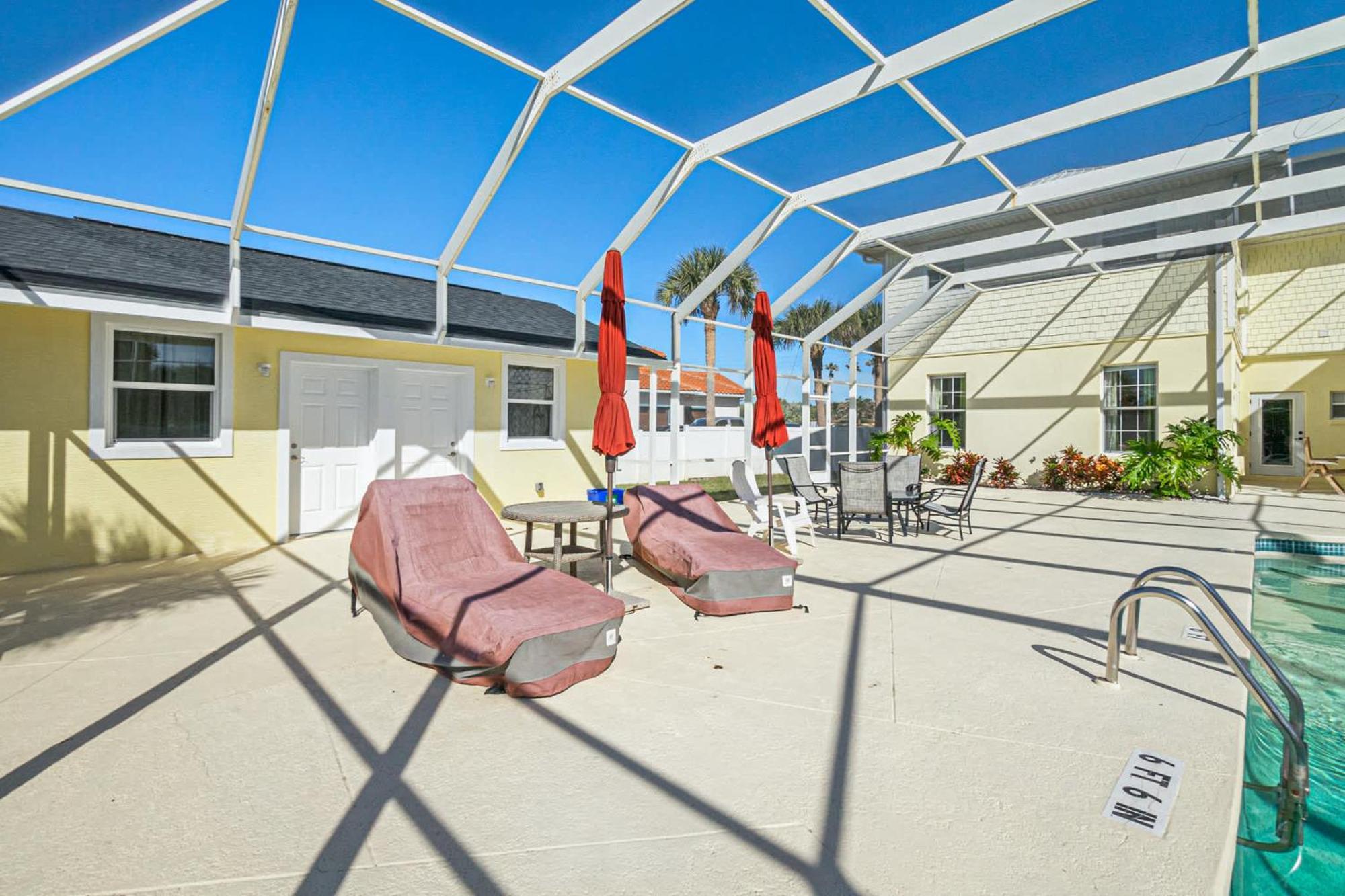 Flagler Beach Bed And Breakfast Pool Jaccuzzi Suite Exteriör bild