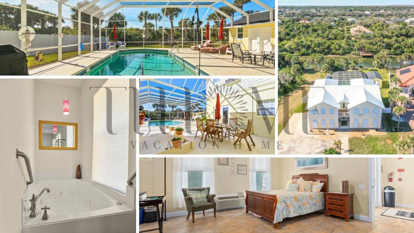 Flagler Beach Bed And Breakfast Pool Jaccuzzi Suite Exteriör bild